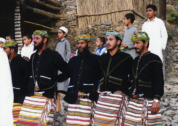 Vestimenta tradicional del sur-oeste de Arabia.